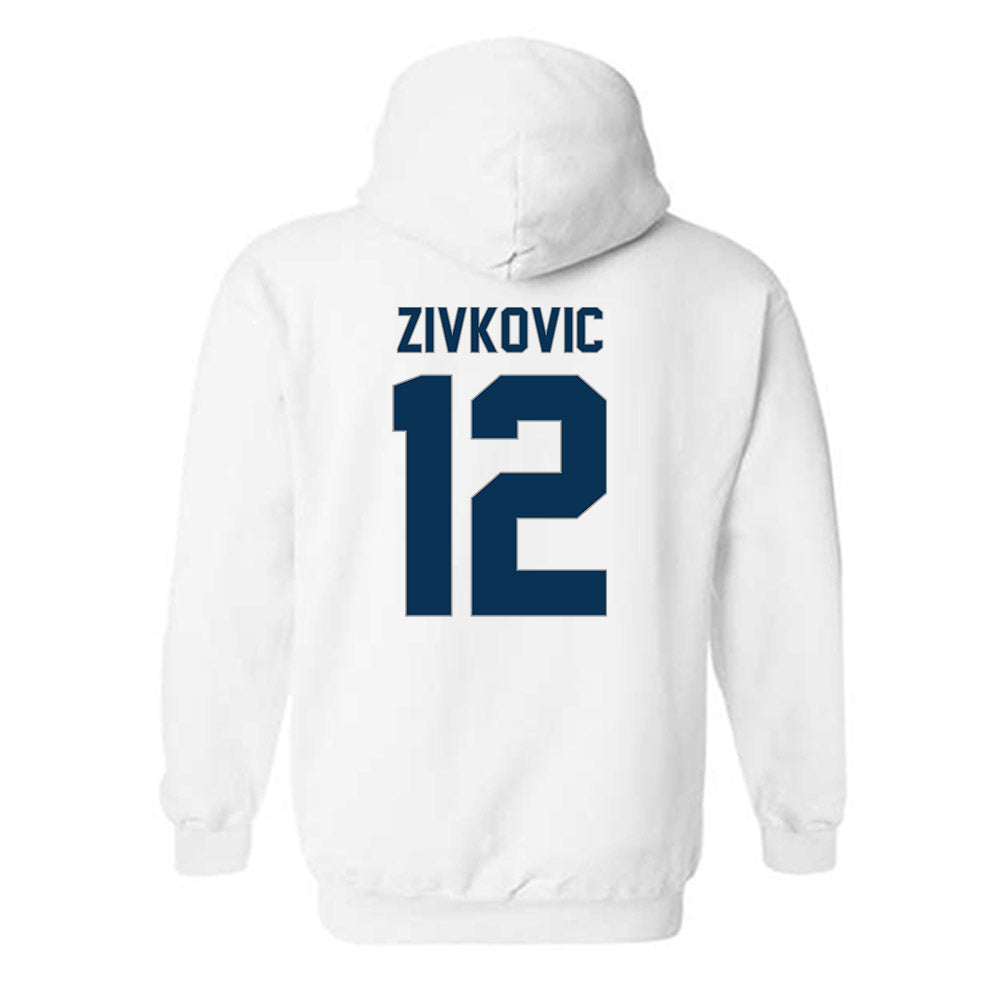 Old Dominion - NCAA Men's Soccer : Mile Zivkovic - Replica Shersey Hooded Sweatshirt-1