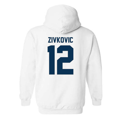 Old Dominion - NCAA Men's Soccer : Mile Zivkovic - Replica Shersey Hooded Sweatshirt-1
