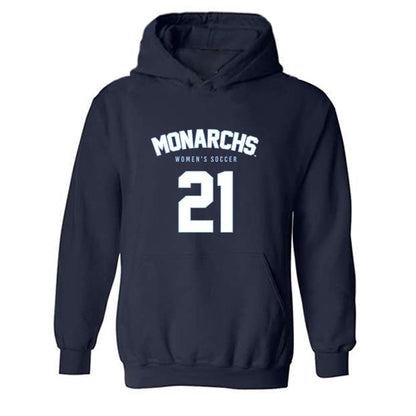 Old Dominion - NCAA Women's Soccer : Mia Serna - Replica Shersey Hooded Sweatshirt-0