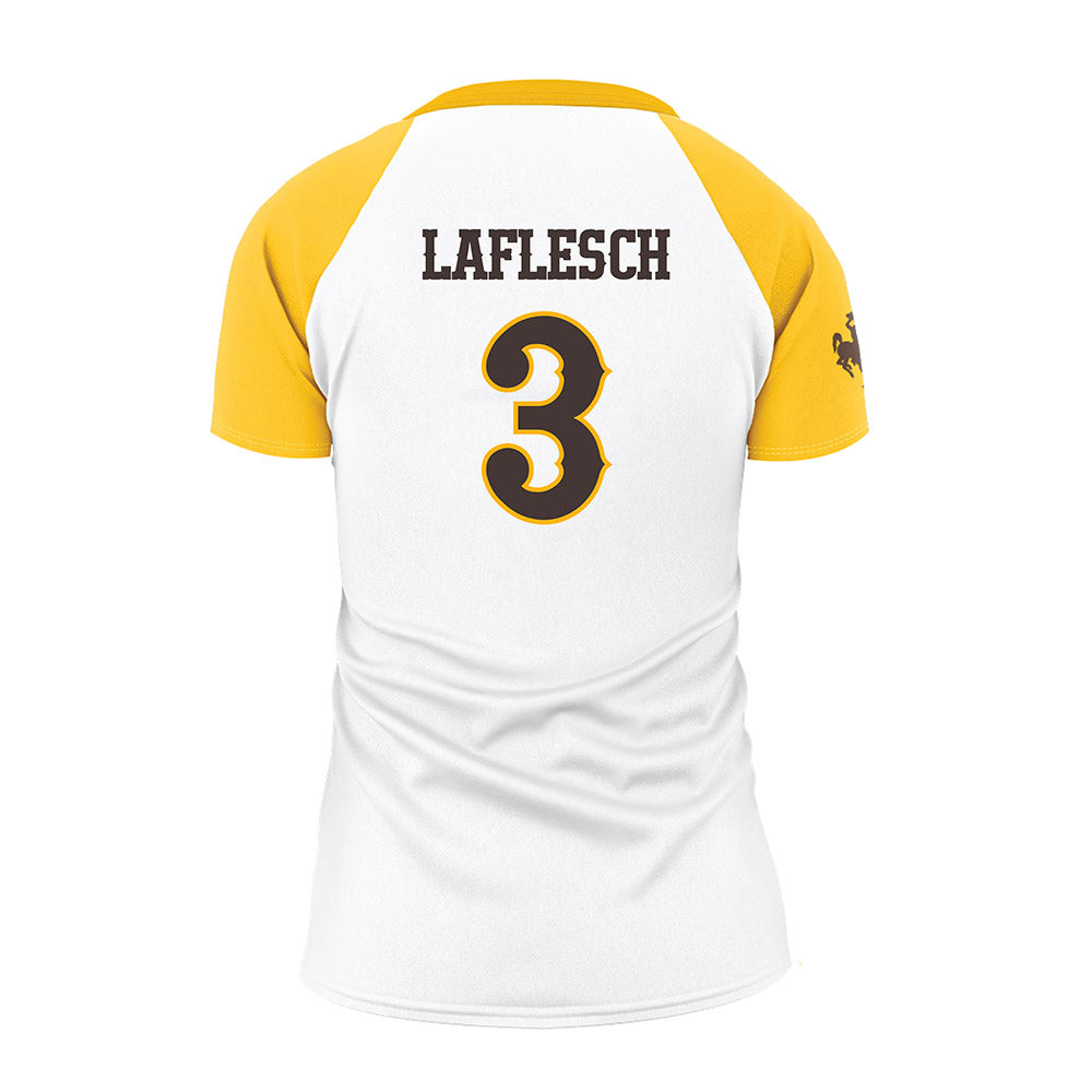 Wyoming - NCAA Women's Volleyball : Lily LaFlesch - White Volleyball Jersey-1