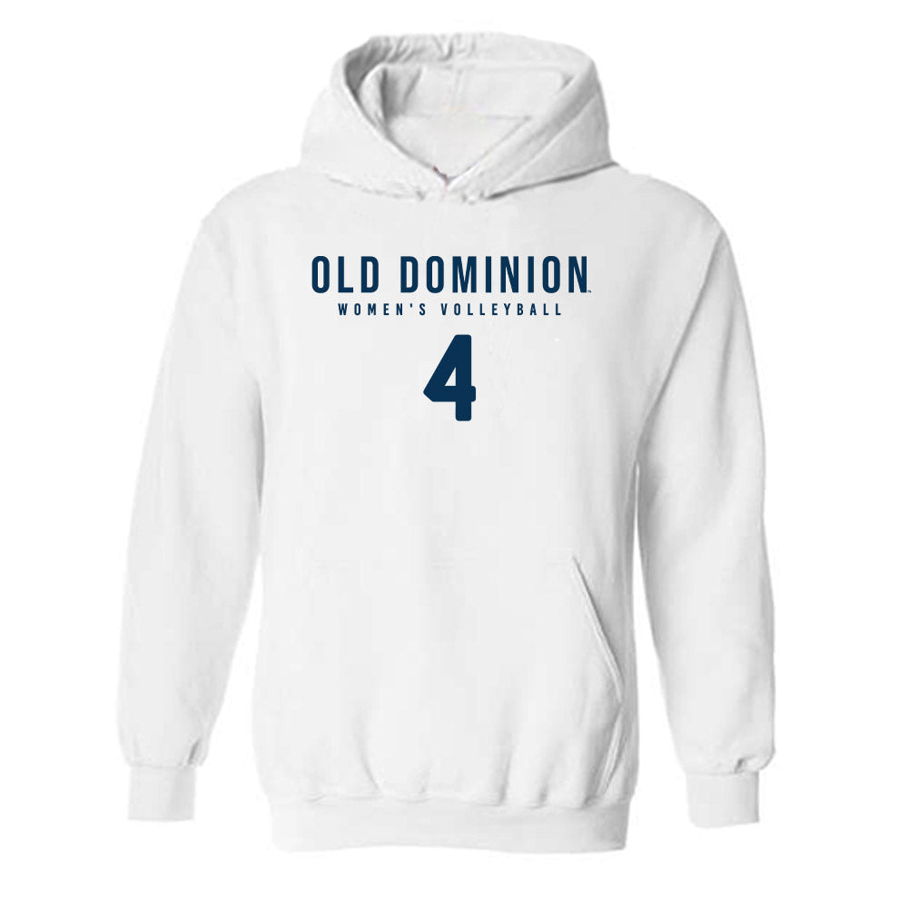 Old Dominion - NCAA Women's Volleyball : Elisa Maggi - Replica Shersey Hooded Sweatshirt-0