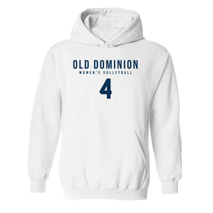 Old Dominion - NCAA Women's Volleyball : Elisa Maggi - Replica Shersey Hooded Sweatshirt-0
