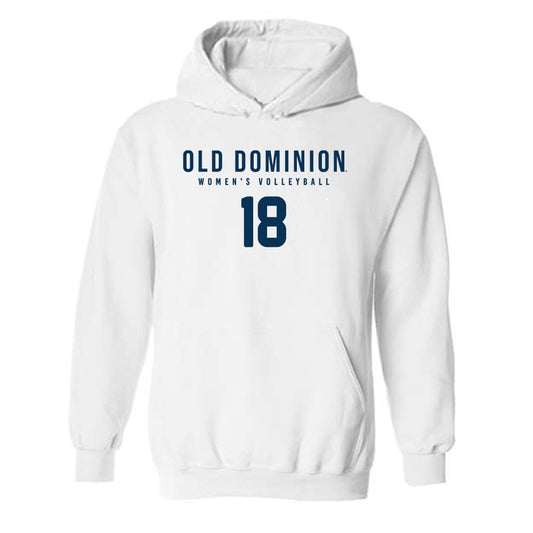Old Dominion - NCAA Women's Volleyball : Leilani Lawrence - Replica Shersey Hooded Sweatshirt-0