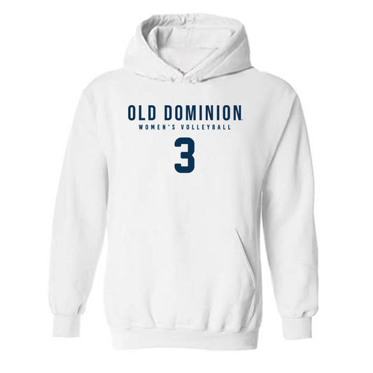 Old Dominion - NCAA Women's Volleyball : Erica Duffy - Replica Shersey Hooded Sweatshirt-0