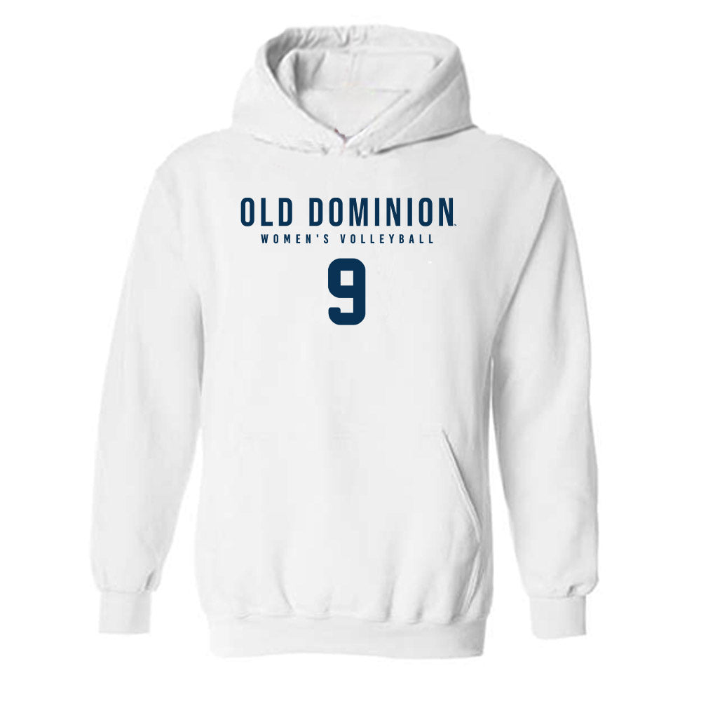 Old Dominion - NCAA Women's Volleyball : Kyra Hampton - Replica Shersey Hooded Sweatshirt-0