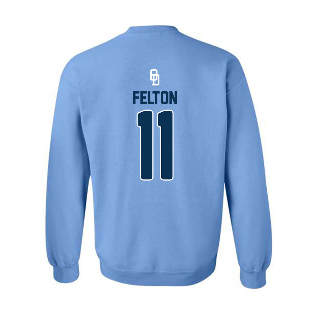 Old Dominion - NCAA Baseball : Nick Felton - Replica Shersey Crewneck Sweatshirt-1