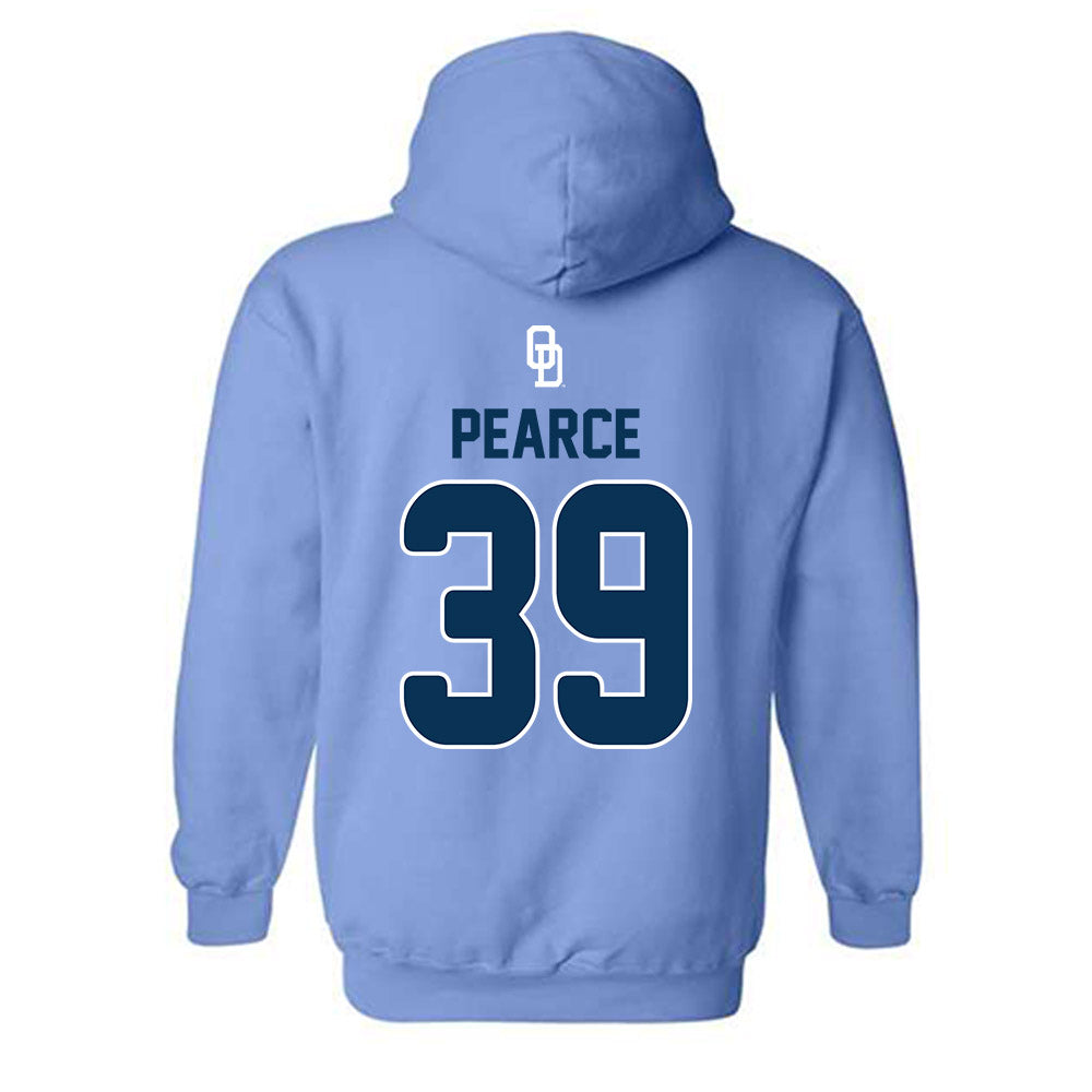 Old Dominion - NCAA Baseball : Charlie Pearce - Replica Shersey Hooded Sweatshirt-1