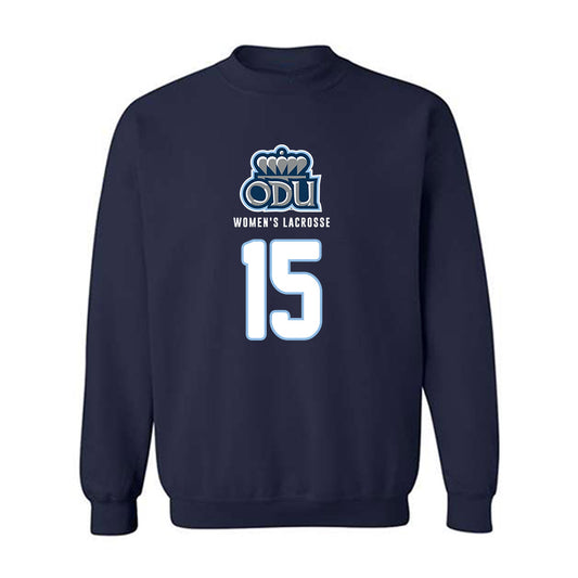 Old Dominion - NCAA Women's Lacrosse : Alayna Wood - Replica Shersey Crewneck Sweatshirt-0