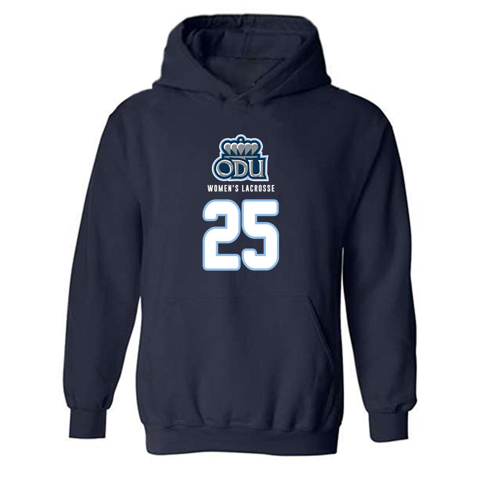 Old Dominion - NCAA Women's Lacrosse : Maria Snyder - Replica Shersey Hooded Sweatshirt-0