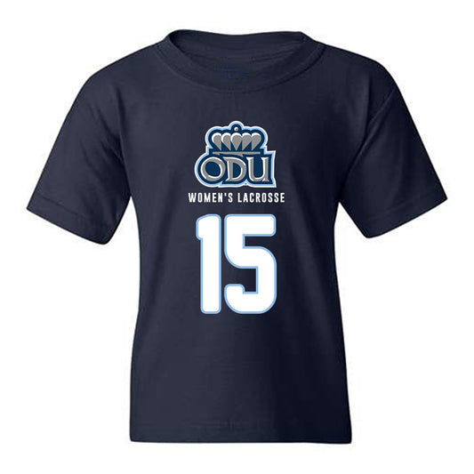 Old Dominion - NCAA Women's Lacrosse : Alayna Wood - Replica Shersey Youth T-Shirt-0