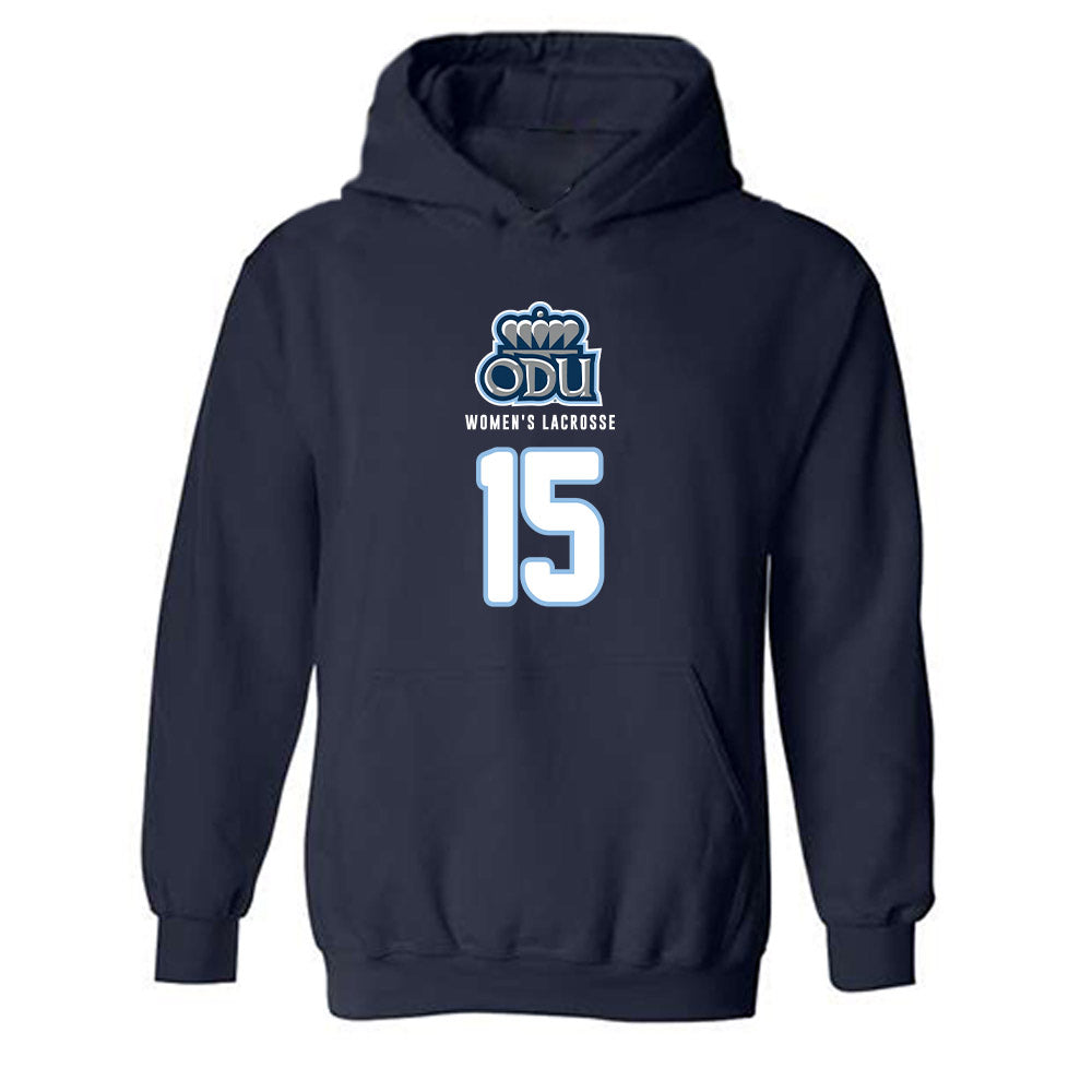 Old Dominion - NCAA Women's Lacrosse : Annalynn Pompetti - Replica Shersey Hooded Sweatshirt-0