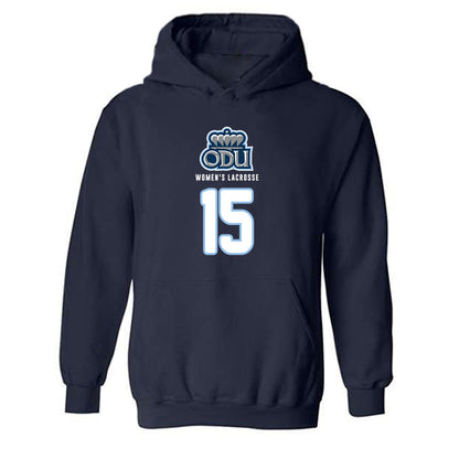 Old Dominion - NCAA Women's Lacrosse : Annalynn Pompetti - Replica Shersey Hooded Sweatshirt-0