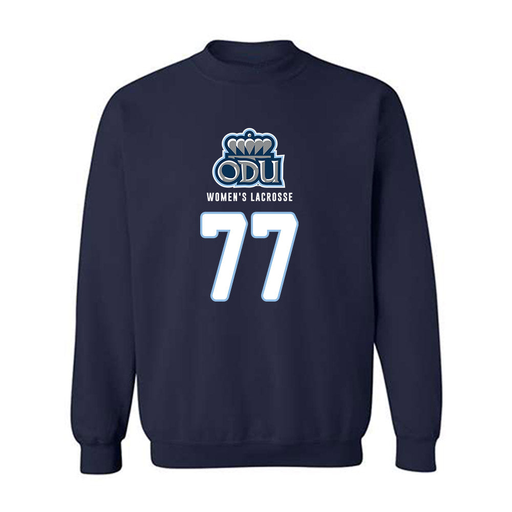 Old Dominion - NCAA Women's Lacrosse : Hannah Shaddock - Replica Shersey Crewneck Sweatshirt-0