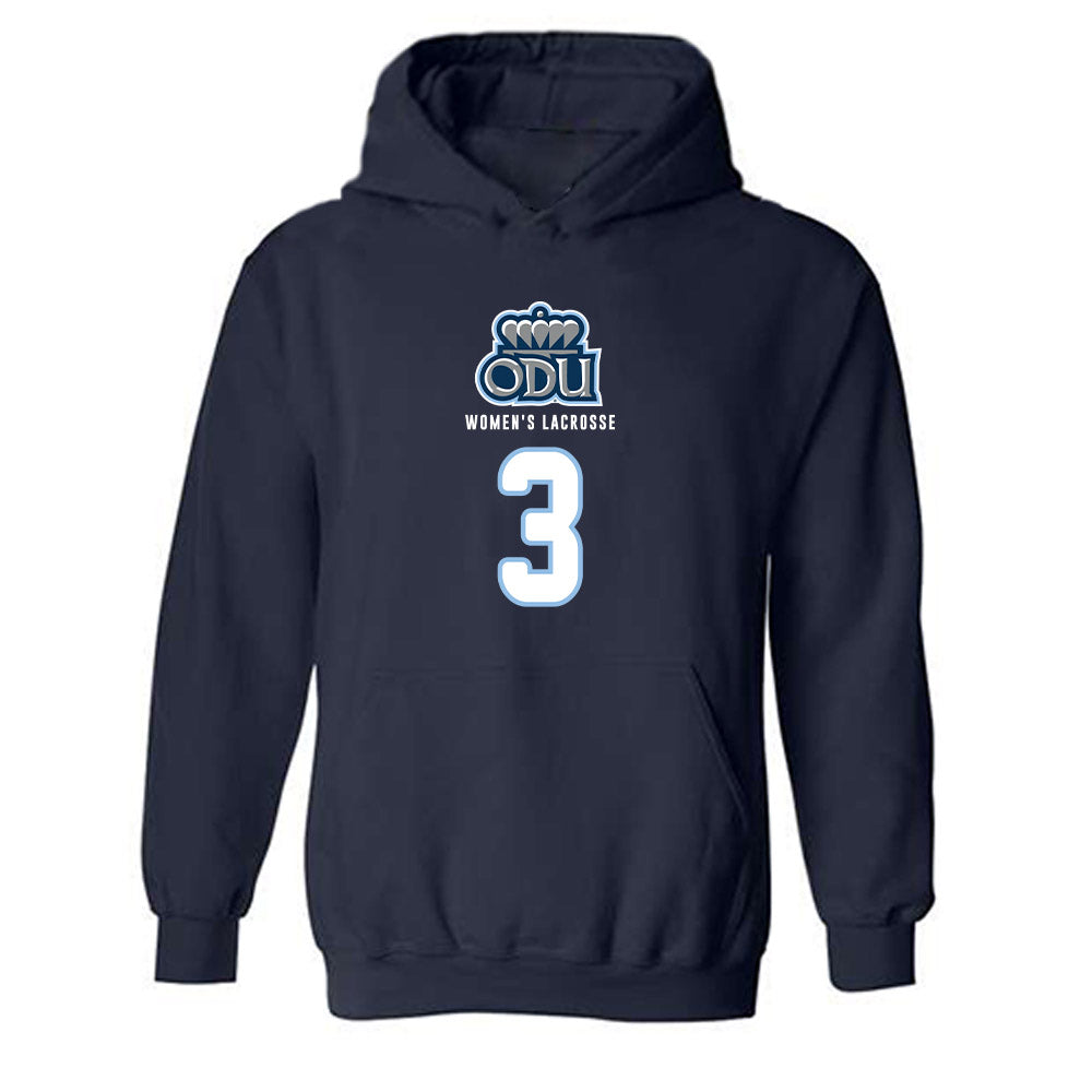 Old Dominion - NCAA Women's Lacrosse : Jules Mills - Replica Shersey Hooded Sweatshirt-0