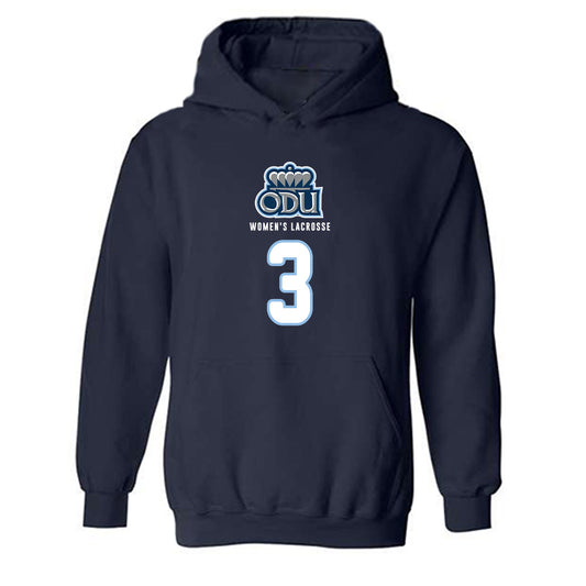 Old Dominion - NCAA Women's Lacrosse : Jules Mills - Replica Shersey Hooded Sweatshirt-0