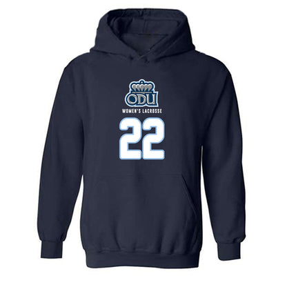 Old Dominion - NCAA Women's Lacrosse : Molly Heimerl - Replica Shersey Hooded Sweatshirt-0