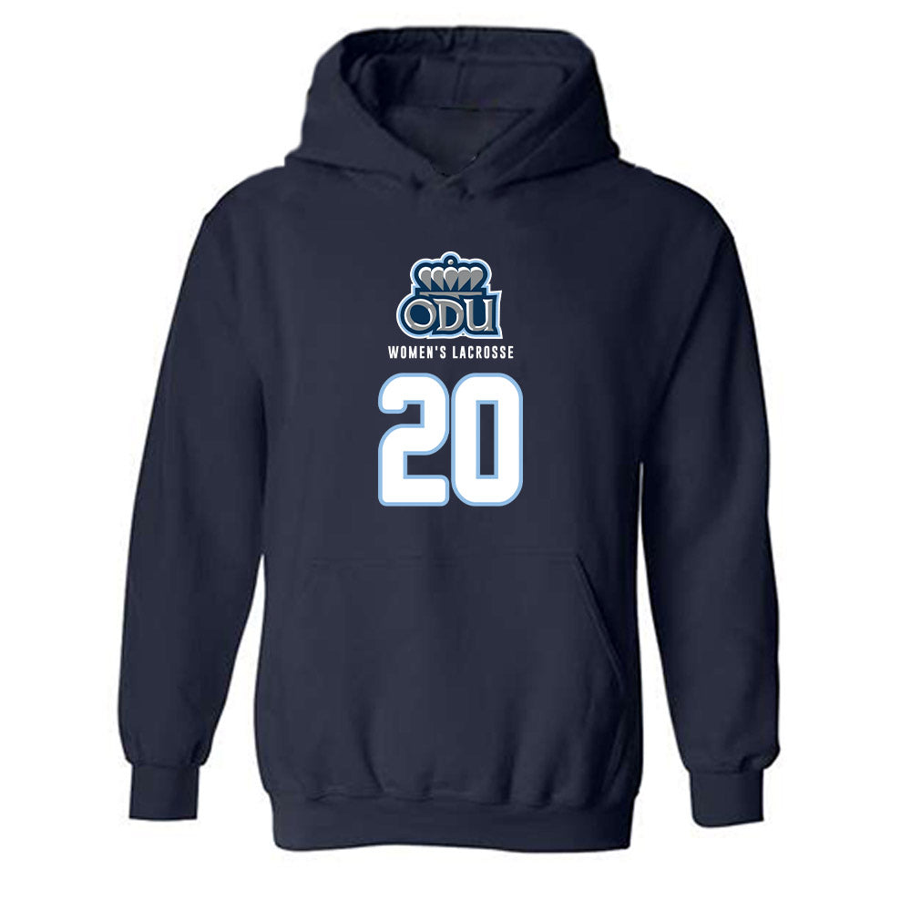 Old Dominion - NCAA Women's Lacrosse : Macy Steinwedel - Replica Shersey Hooded Sweatshirt-0