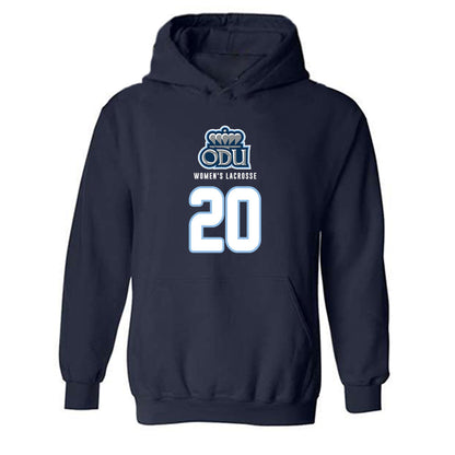 Old Dominion - NCAA Women's Lacrosse : Macy Steinwedel - Replica Shersey Hooded Sweatshirt-0