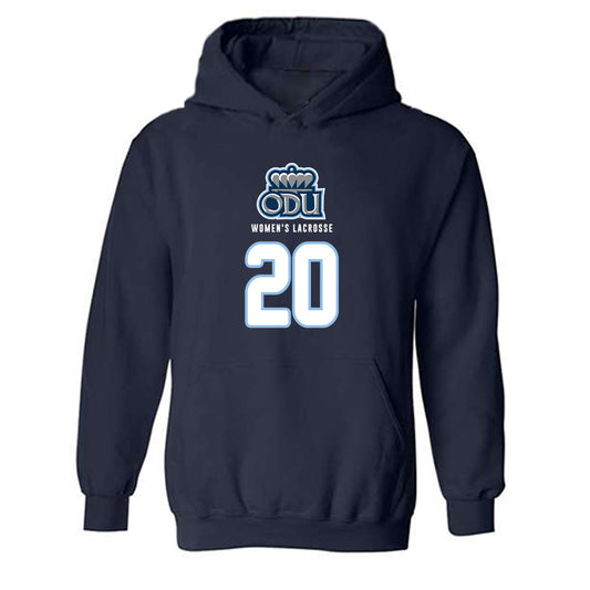 Old Dominion - NCAA Women's Lacrosse : Macy Steinwedel - Replica Shersey Hooded Sweatshirt-0