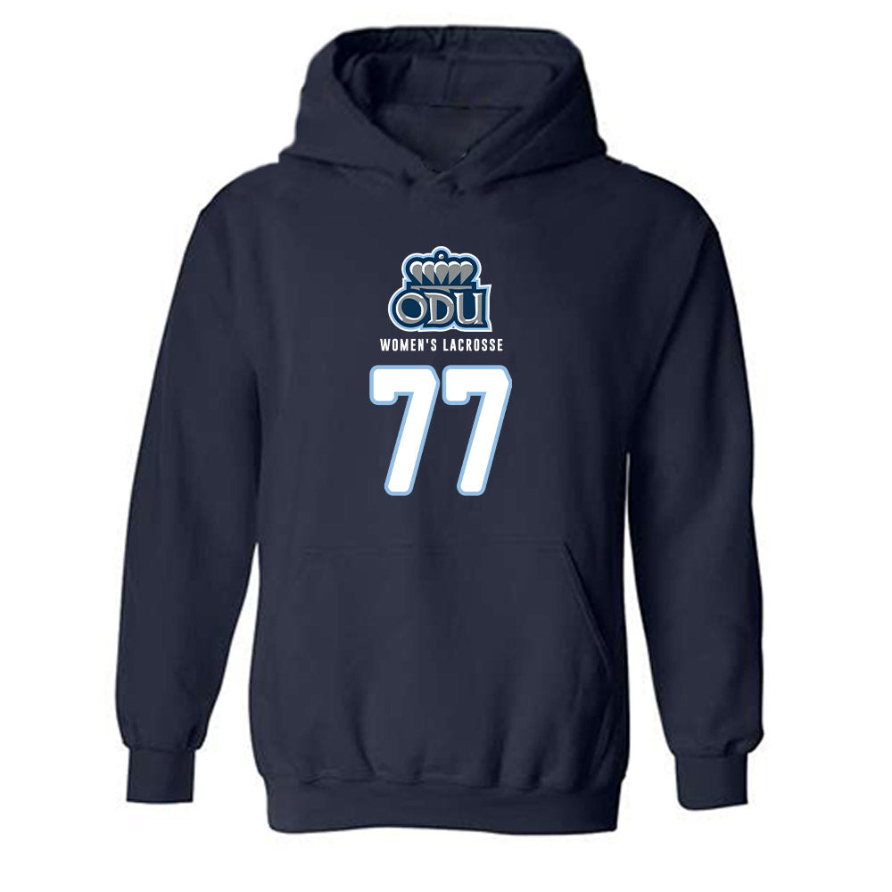 Old Dominion - NCAA Women's Lacrosse : Hannah Shaddock - Replica Shersey Hooded Sweatshirt-0