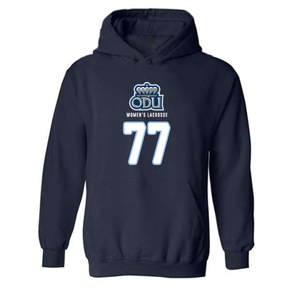 Old Dominion - NCAA Women's Lacrosse : Hannah Shaddock - Replica Shersey Hooded Sweatshirt-0