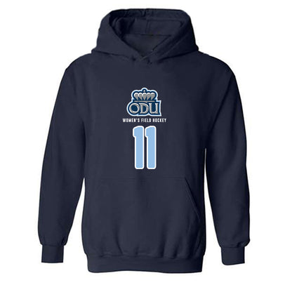Old Dominion - NCAA Women's Field Hockey : Sharlise Solano - Replica Shersey Hooded Sweatshirt-0