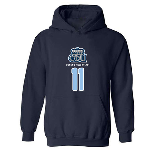 Old Dominion - NCAA Women's Field Hockey : Sharlise Solano - Replica Shersey Hooded Sweatshirt-0