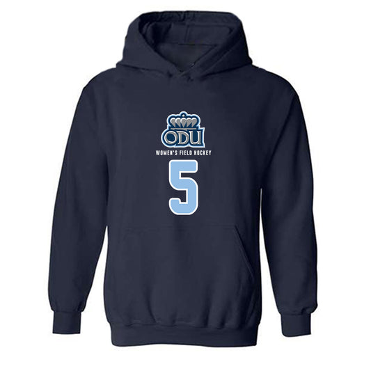 Old Dominion - NCAA Women's Field Hockey : Lotte Haagmans - Replica Shersey Hooded Sweatshirt-0
