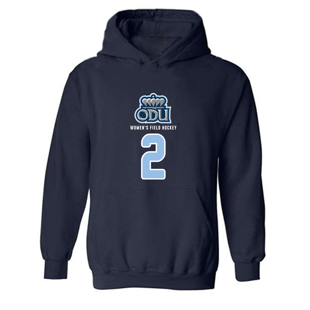 Old Dominion - NCAA Women's Field Hockey : Anna Riesser - Replica Shersey Hooded Sweatshirt-0