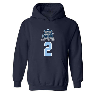 Old Dominion - NCAA Women's Field Hockey : Anna Riesser - Replica Shersey Hooded Sweatshirt-0