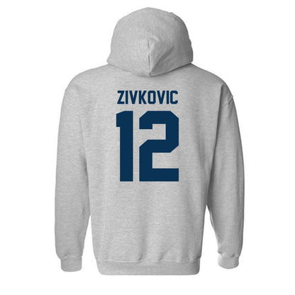Old Dominion - NCAA Men's Soccer : Mile Zivkovic - Classic Shersey Hooded Sweatshirt-1