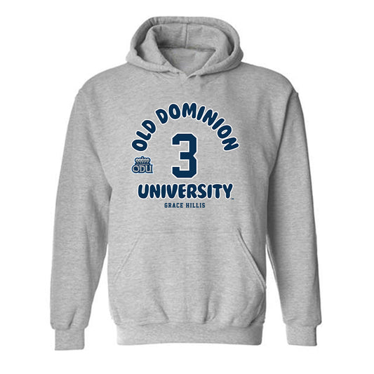 Old Dominion - NCAA Women's Soccer : Grace Hillis - Fashion Shersey Hooded Sweatshirt-0