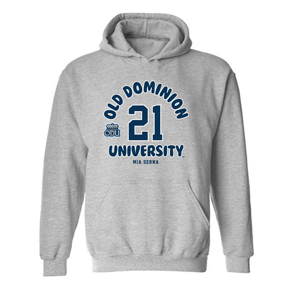 Old Dominion - NCAA Women's Soccer : Mia Serna - Fashion Shersey Hooded Sweatshirt-0