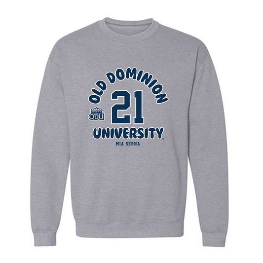 Old Dominion - NCAA Women's Soccer : Mia Serna - Fashion Shersey Crewneck Sweatshirt-0