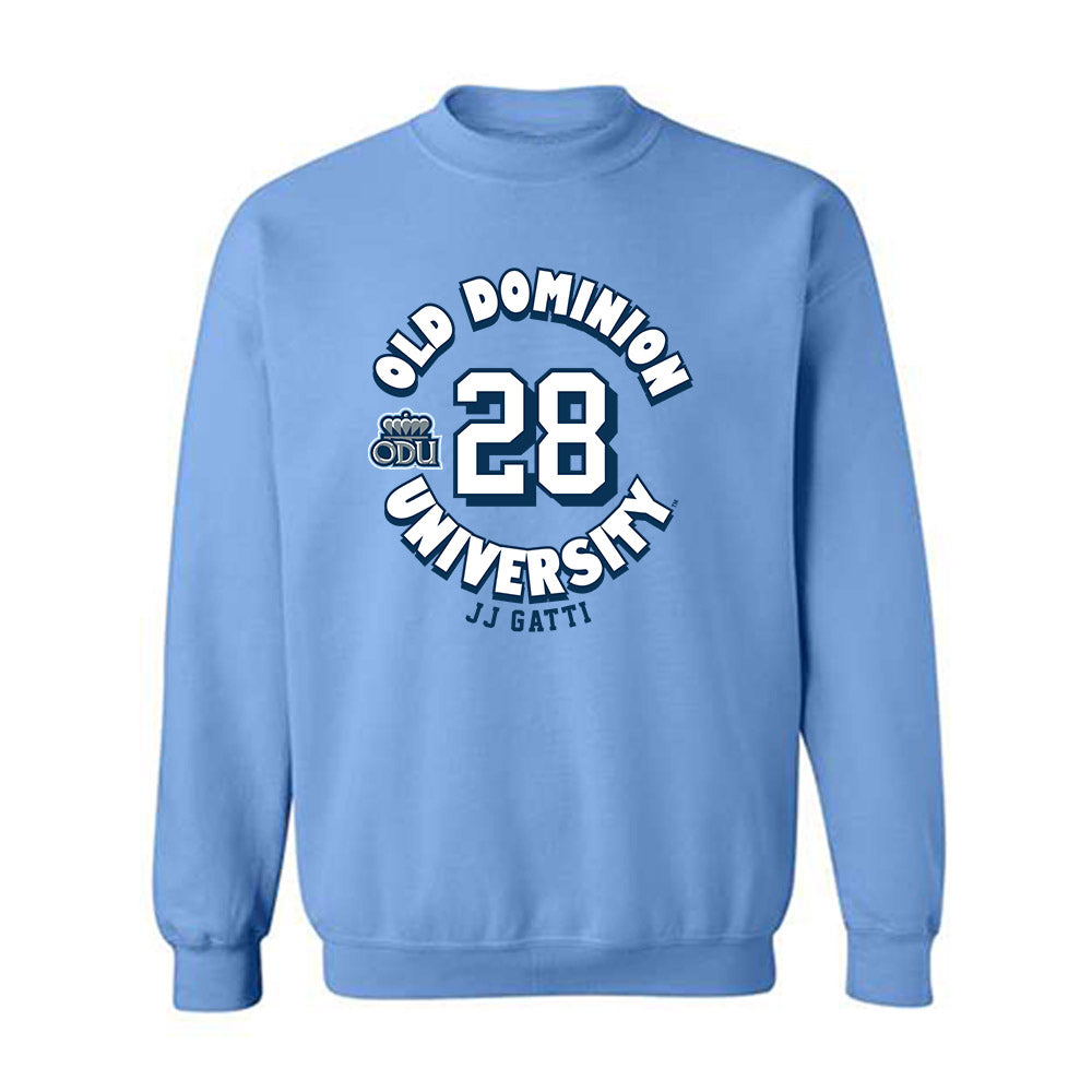 Old Dominion - NCAA Baseball : JJ Gatti - Fashion Shersey Crewneck Sweatshirt-0