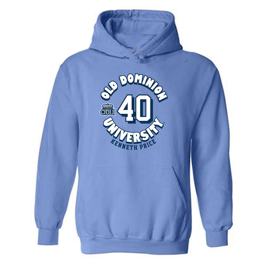 Old Dominion - NCAA Baseball : Kenneth Price - Fashion Shersey Hooded Sweatshirt-0