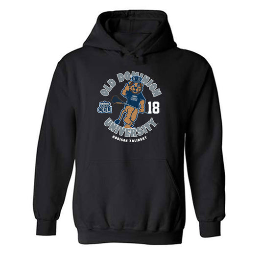 Old Dominion - NCAA Women's Lacrosse : Addison Zalinsky - Fashion Shersey Hooded Sweatshirt-0
