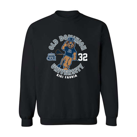 Old Dominion - NCAA Women's Lacrosse : Kiki Fauria - Fashion Shersey Crewneck Sweatshirt-0
