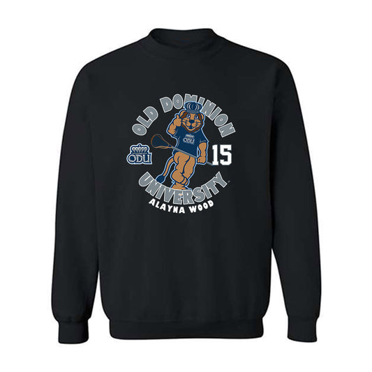 Old Dominion - NCAA Women's Lacrosse : Alayna Wood - Fashion Shersey Crewneck Sweatshirt-0