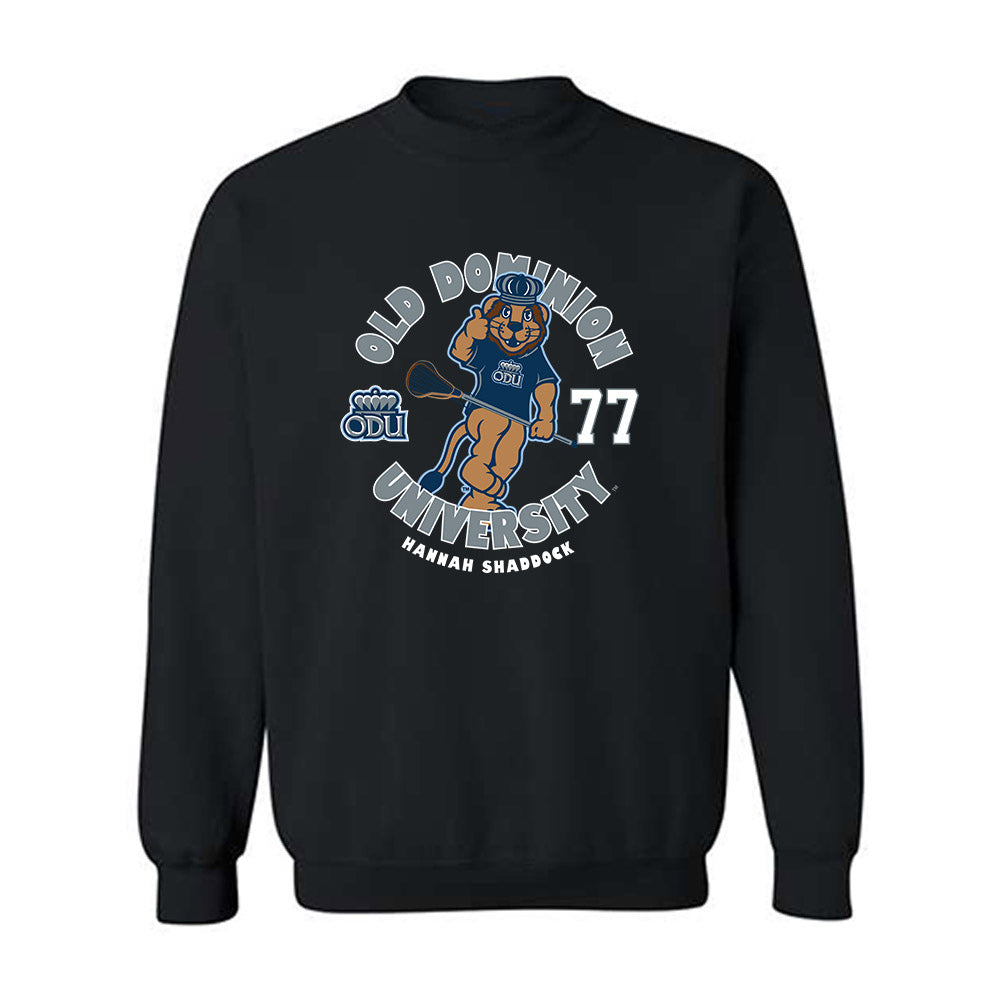Old Dominion - NCAA Women's Lacrosse : Hannah Shaddock - Fashion Shersey Crewneck Sweatshirt-0