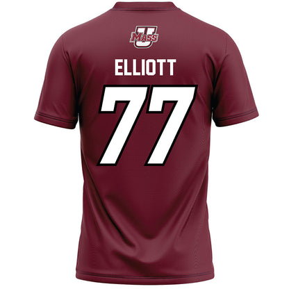 UMass - NCAA Men's Lacrosse : Jimmy Elliott - Maroon Lacrosse Jersey -1