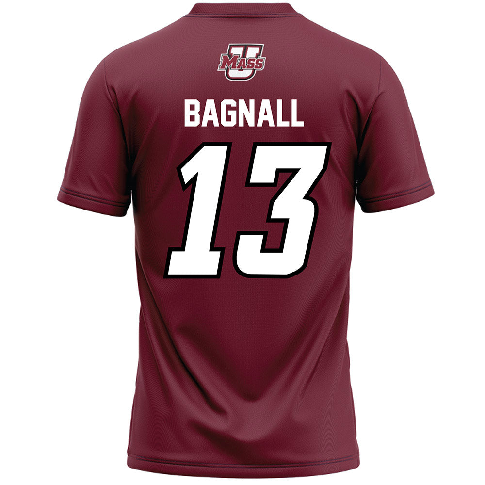 UMass - NCAA Men's Lacrosse : Thomas Bagnall - Maroon Lacrosse Jersey -1