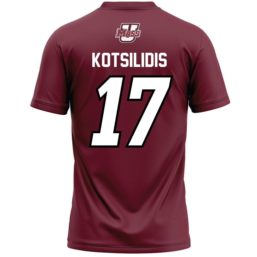 UMass - NCAA Men's Lacrosse : Max Kotsilidis - Maroon Lacrosse Jersey -1