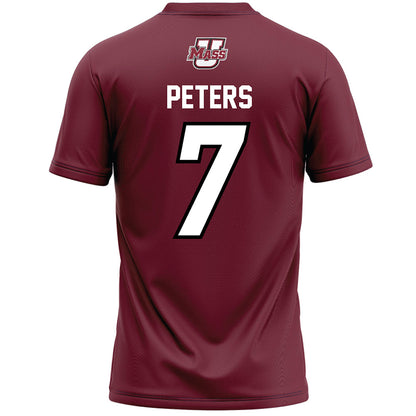 UMass - NCAA Men's Lacrosse : Jack Peters - Maroon Lacrosse Jersey -1