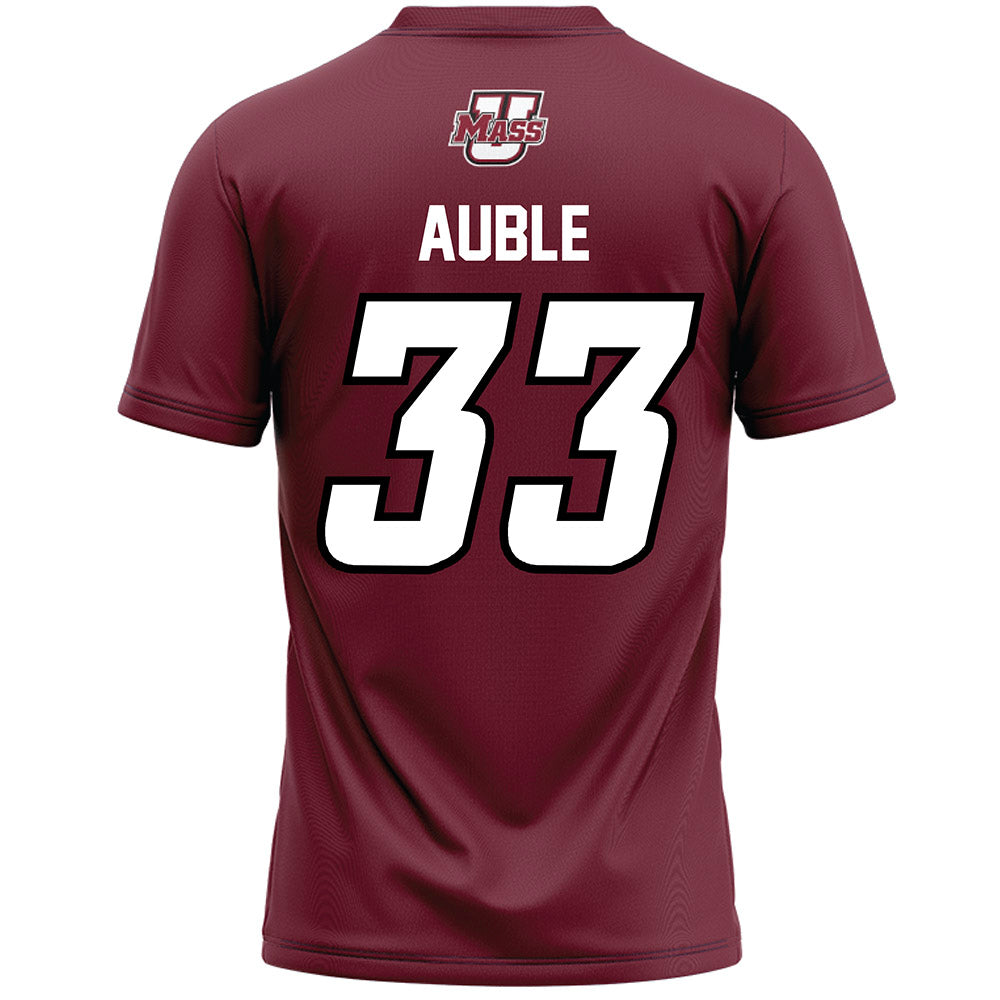 UMass - NCAA Men's Lacrosse : Zach Auble - Maroon Lacrosse Jersey -1