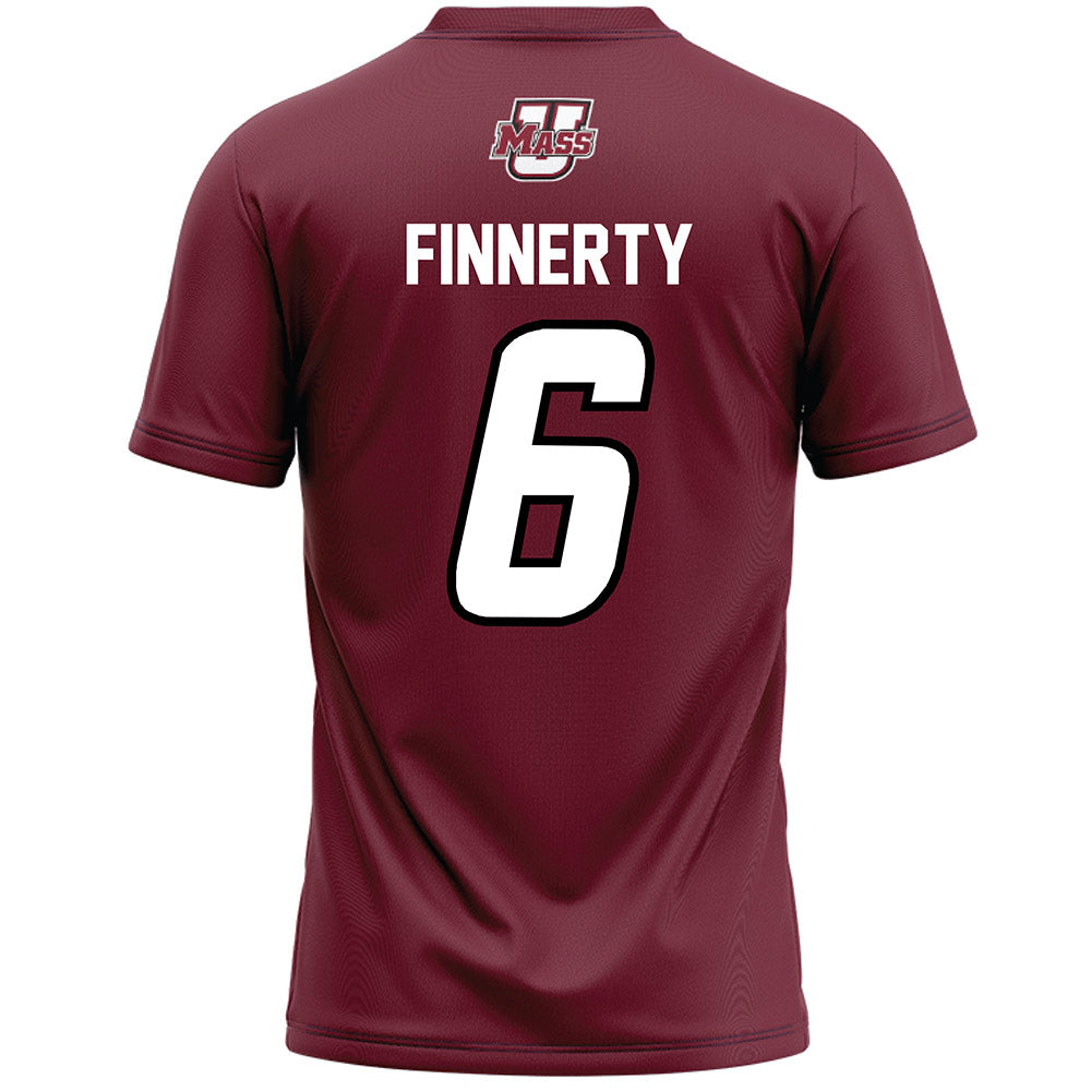 UMass - NCAA Men's Lacrosse : Michael Finnerty - Maroon Lacrosse Jersey -1