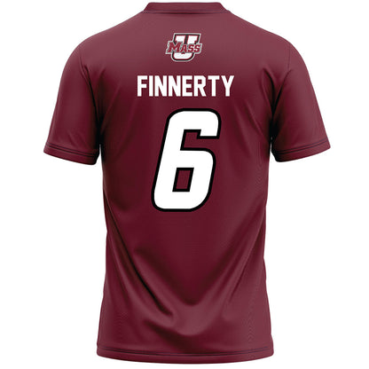 UMass - NCAA Men's Lacrosse : Michael Finnerty - Maroon Lacrosse Jersey -1