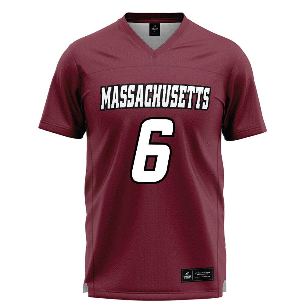 UMass - NCAA Men's Lacrosse : Michael Finnerty - Maroon Lacrosse Jersey -0
