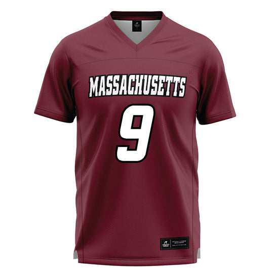 UMass - NCAA Men's Lacrosse : Joe Guerrette - Maroon Lacrosse Jersey -0