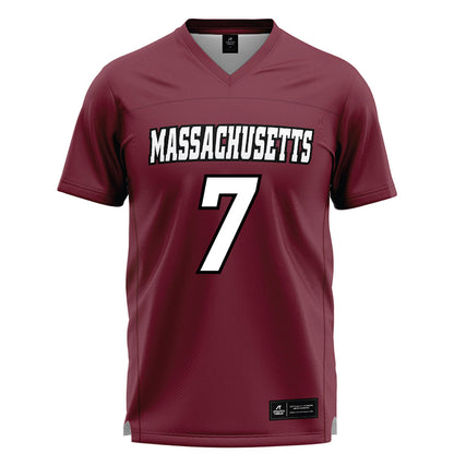 UMass - NCAA Men's Lacrosse : Jack Peters - Maroon Lacrosse Jersey -0